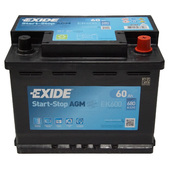 Аккумулятор EXIDE 60Ah EK600 AGM о.п