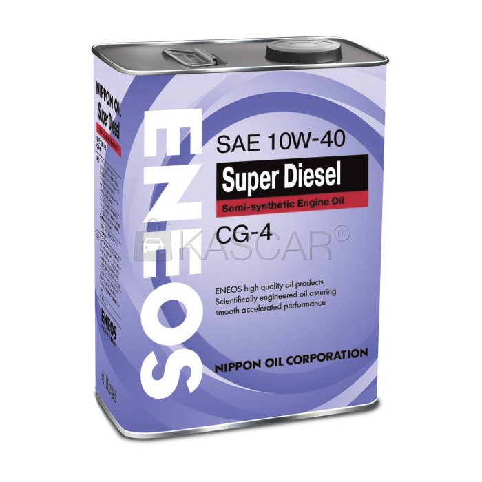 Масло моторное ENEOS 10W40 CG4 Супер дизель (4л)