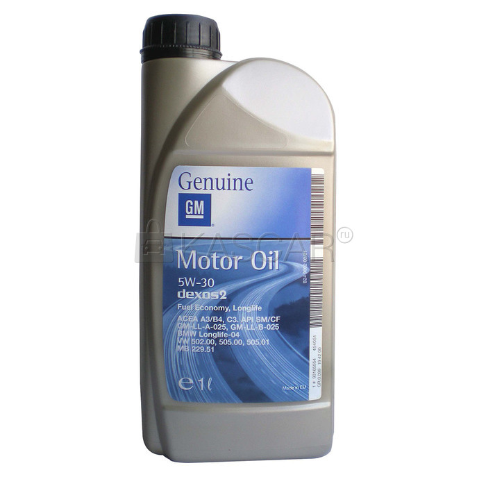 Масло моторное синтетическое GM 5W30 Dexos 2 A3/B4/C3, SM/CF (1л)