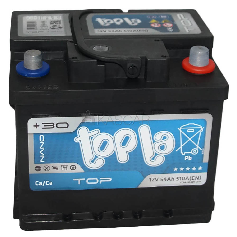 Аккумулятор TOPLA 54Ah 55401 низкий о.п