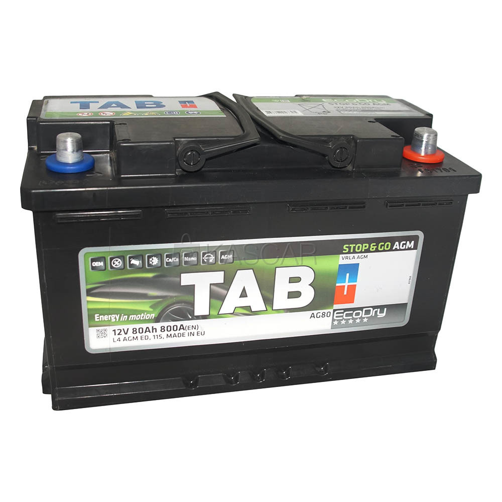 Аккумулятор TAB 80Ah Eco Dry AGM о.п