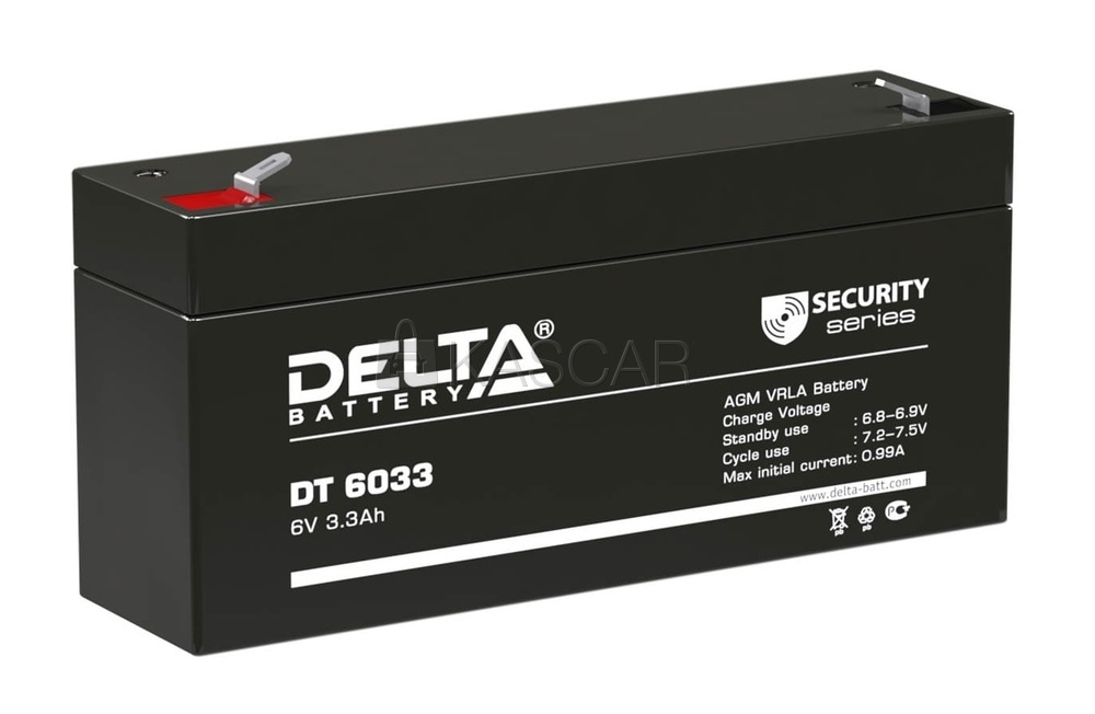 Аккумулятор DELTA 3.3Ah DT6033