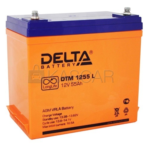 Аккумулятор DELTA 55Ah DTM1255L